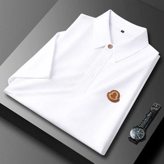 Classic Polo T-Shirt with Regal Chest Emblem