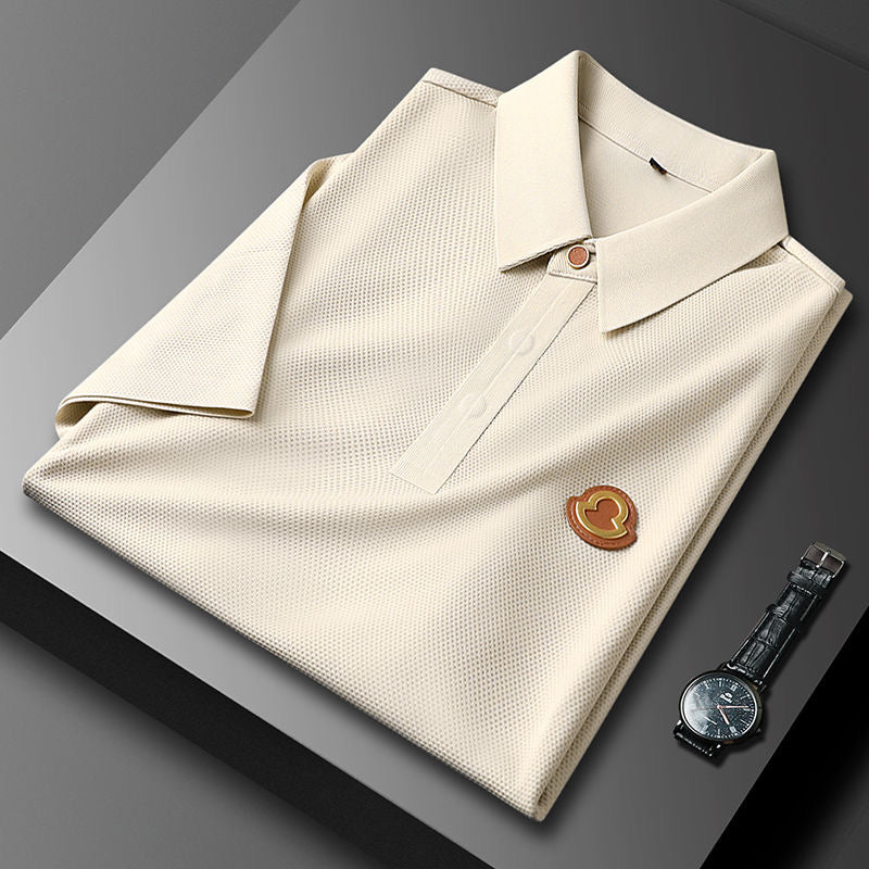 Classic Polo T-Shirt with Regal Chest Emblem